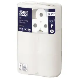6  Kleine rollen toiletpapier TORK Premium - 198 vellen per rol 