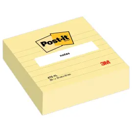 POST-IT&reg; Maxi-blok herpositioneerbare memoblaadjes gelijnd 10x10cm -gelijnd 