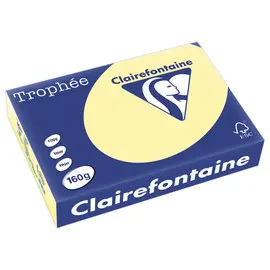 Riem van 250 vellen A4 papier pastel geel - Clairefontaine 