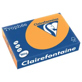 Riem van 250 vellen A4 papier pastel oranje - Clairefontaine 