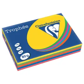 Pak papier - A4 - Trophy 80g - Verschillende kleuren - CLAIREFONTAINE 