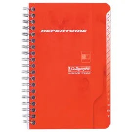 Register - 9 x 14 cm - Geniete binding - CALLIGRAPHE 