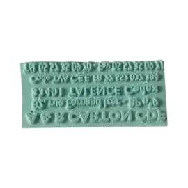 Rubberplaat voor stempel - afdruk 5 lijnen 