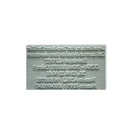 Rubberplaat voor stempel - afdruk 7 lijnen 