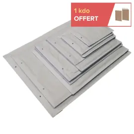 50 Gewatteerde bubbeltjesenveloppen kraftpapier 80gr/m&sup2; 30 x 45 cm 