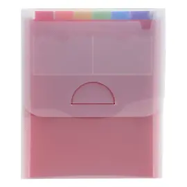 Sorteermap PP CRYSTAL Verticaal 6 vak 