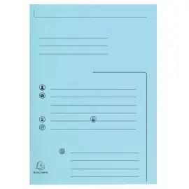 Pk25 Map bedrukt SUPER 210 2 klep blauw 