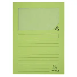 Pak van 25 Forever&reg; 120 g/m&sup2; vensterhemden - 22 x 31 cm - Voorjaarsgroen - Exacompta 