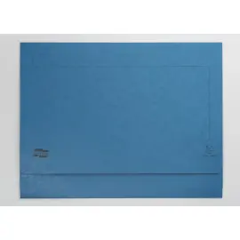 Pocket mappen glanskarton A3 blauw 