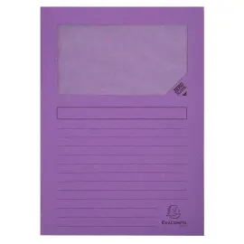 Pak van 100 Forever&reg; venstermappen - 22 x 31 cm - Lila - Exacompta 