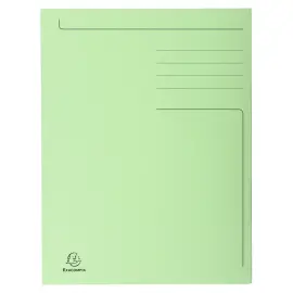 Map bedrukt 3 klep FOREVER folio groen 