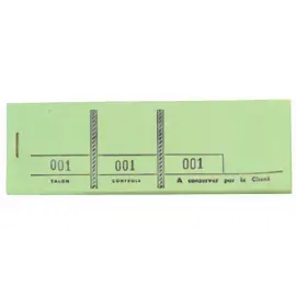 Nummerblokje gekleurd 4,5x15 100bl groen 