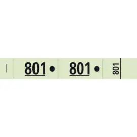 Garderobeblok 50 tickets 20x3 groen 