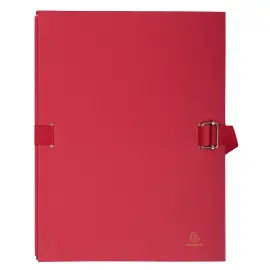 Map uitrekbare rug papier rood 