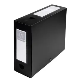 Klasseerdoos PP opaak rug 100mm zwart 