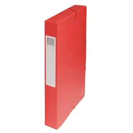 Klasseerdoos glansk. rug 40mm  A4 rood 