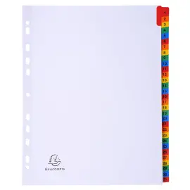 Tabbl.karton 160g A4+ index 31 tabs wit 
