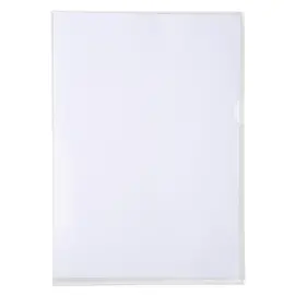 Kartonnen doos met 50 Premium PVC-hoekhoezen 18/100e - A4 - Kristal - Exacompta 