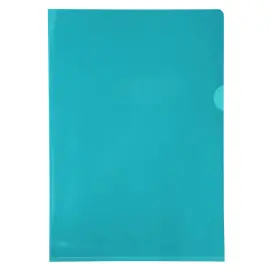 Zakje van 10 hoekhoezen van glad, hoogwaardig PVC 13/100e - A4 - Gemengde kleuren - Exacompta 