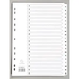 Tabbladen karton 160g A4 A-Z wit 