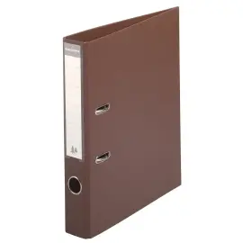 PVC hefboomordner A4 rug 50 mm - Bruin - Exacompta 
