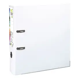 Heftmap Prem'Touch binnen- en buitenzijde van polypropyleen - Rug 80 mm - Max. A4 - Wit - Exacompta 