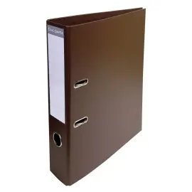 PVC hefboomordner A4 rug van 70 mm - Bruin - Exacompta 