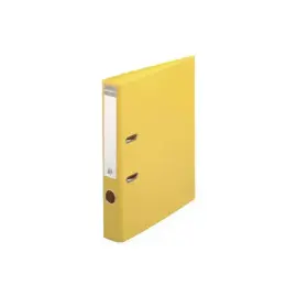 PVC exporthefter met hefboom A4 rug 50 mm - Geel - Exacompta 