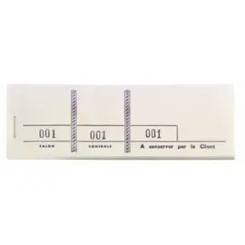 Nummerblokje gekleurd 4,5x15 100bl wit 