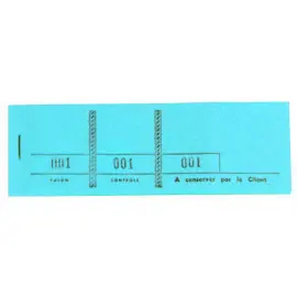 Nummerblokje gekleurd 4,5x15 100bl blauw 