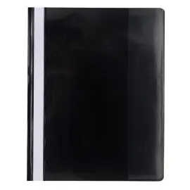 Snelhechtmappen Premium PVC A4 zwart 