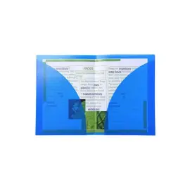PK10 tweezijdig map PP40/100 A4/A3 blauw 