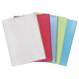 Semi-rigide polypropyleen documentbeschermers Chromaline 180 zichtjes - A4 - Assortiment kleuren - Exacompta 