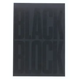 Black Block 29,7x21 gelijnd 70 bl zwart 