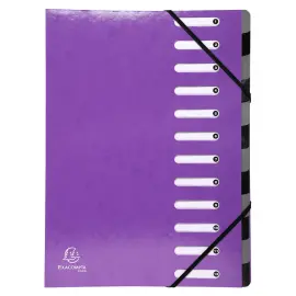 Harmonica sorteerder Iderama 12 vakken - Violet - Exacompta 