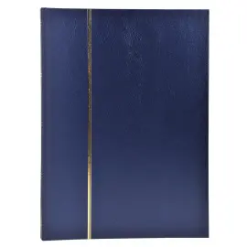 Postzegelalbum 48bl  22 ,5x30,5cm blauw 