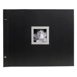 Albumfoto's met herlaadbare schroef, 40 zwarte pagina's Ceremony - 37 x 29 cm - Zwart - Exacompta 