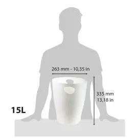 ECOBIN Papiermand 15L Office wit 