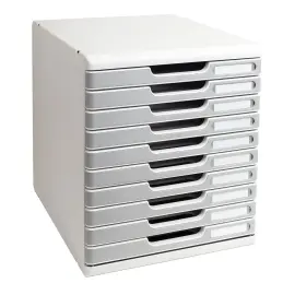MODULO 10 gesl. Laden lichtgrijs/graniet 