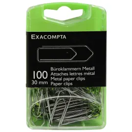 100 metalen paperclips 30mm 