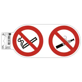 Plak verbod om te dampen/roken 10cm 