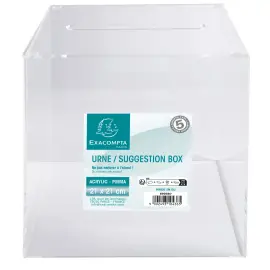 Transparante urn met deksel 21 cm - Exacompta 