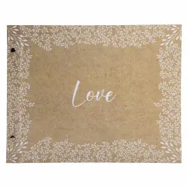 Fotoalbum met schroefbinding Kraft - 37 x 29 cm - 40 witte pagina's - Exacompta 