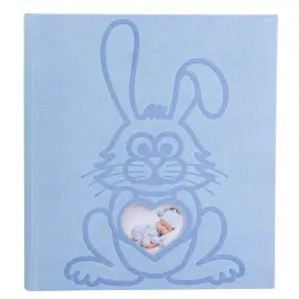 Fotoalbum TEDDY - 60 pagina's - 29 x 32 cm - Blauwe konijn - Exacompta 