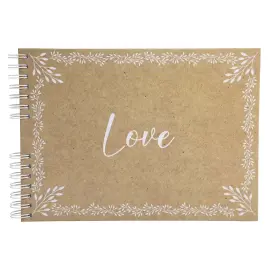 Alb. spiraal 50p wit 32x22cm KRAFT 