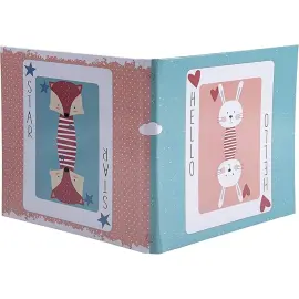Boekalbum KAART - 30 pagina's - 25 x 25 cm - Roze en Blauw - Exacompta 