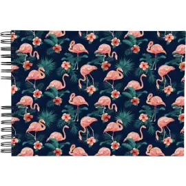Album FLAMINGO - Spiraalbinding - 50 pagina's - 32 x 22 cm - Exacompta 