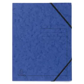 Elastomap z/klep. gedruckt 355g blauw 