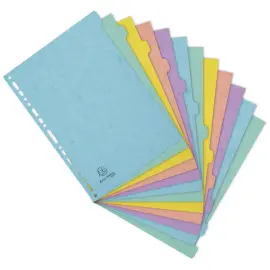 Tabbladen A4 12T glanskarton 400 AQUAREL 