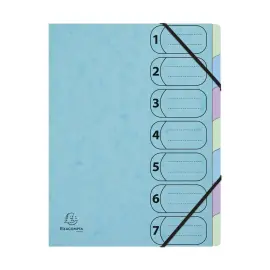 Harmonica sorteerder 7 vakken A4 AQUAREL - Exacompta 
